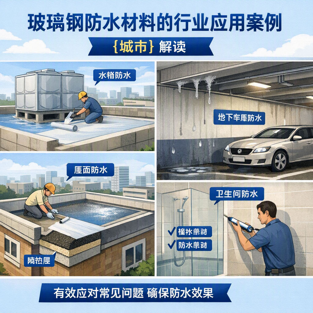 玻璃钢防水材料的行业应用案例,丽江解读